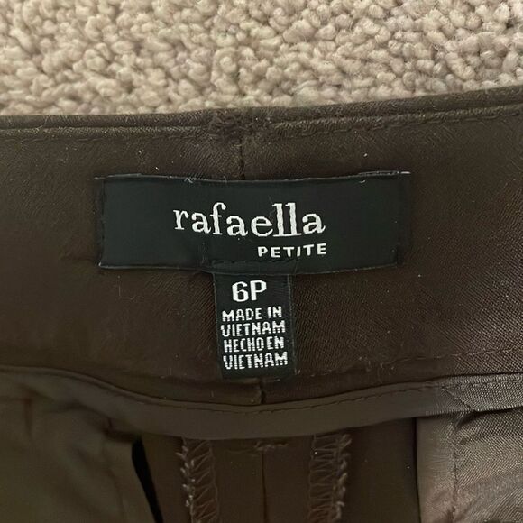 Rafaella Crop Pants Brown Size 6 Petite - Picture 11 of 11